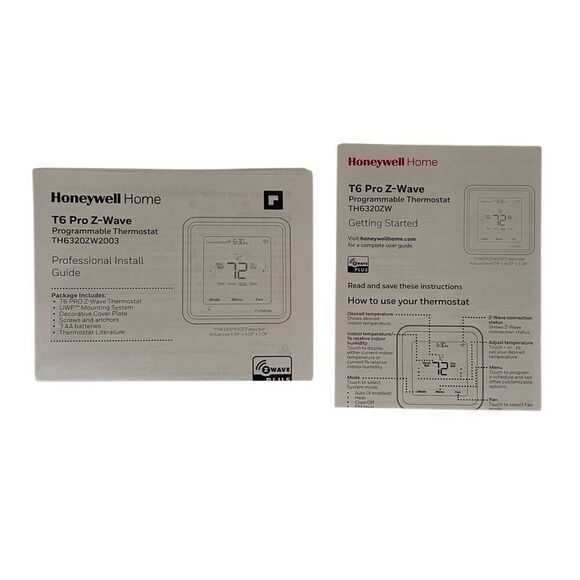 Honeywell T6 Pro Series Z-Wave Programmable Thermostat White TH6320ZW2003 - Picture 10 of 10